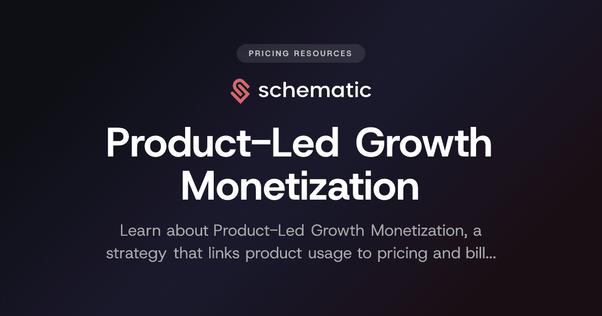 Product-Led Growth Monetization