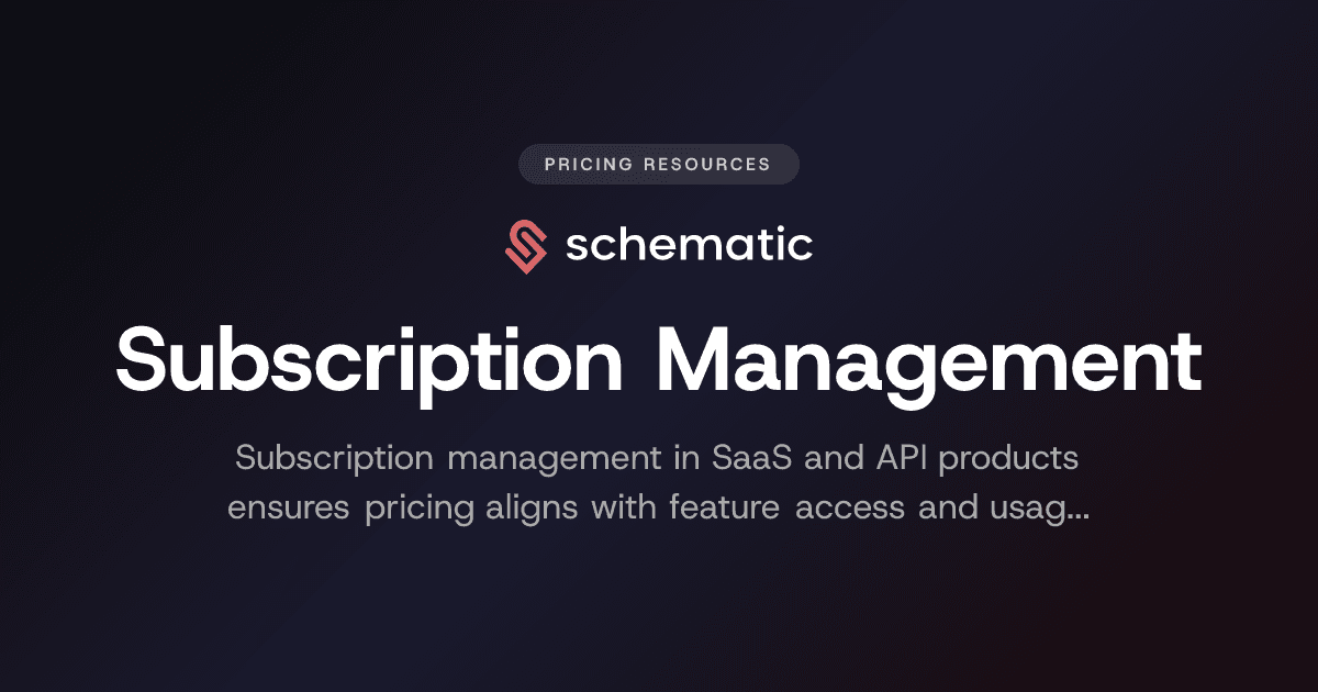 Subscription Management