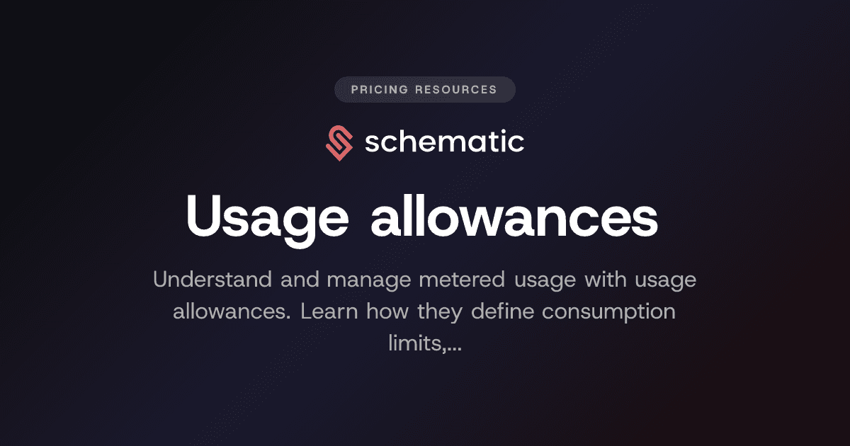 Usage allowances