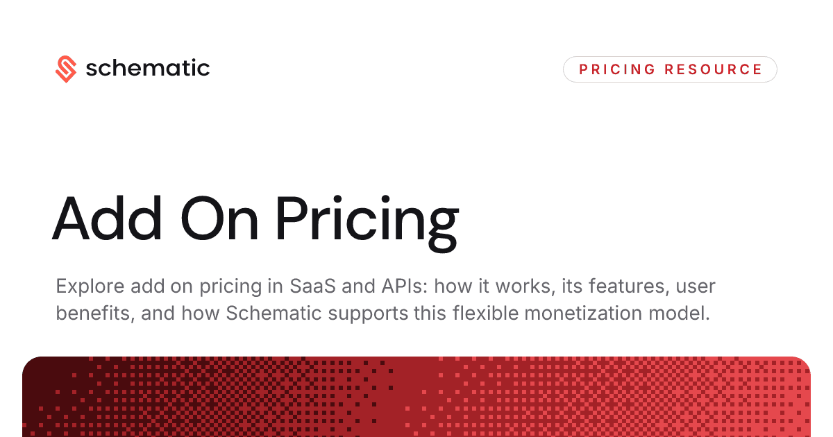 Add On Pricing