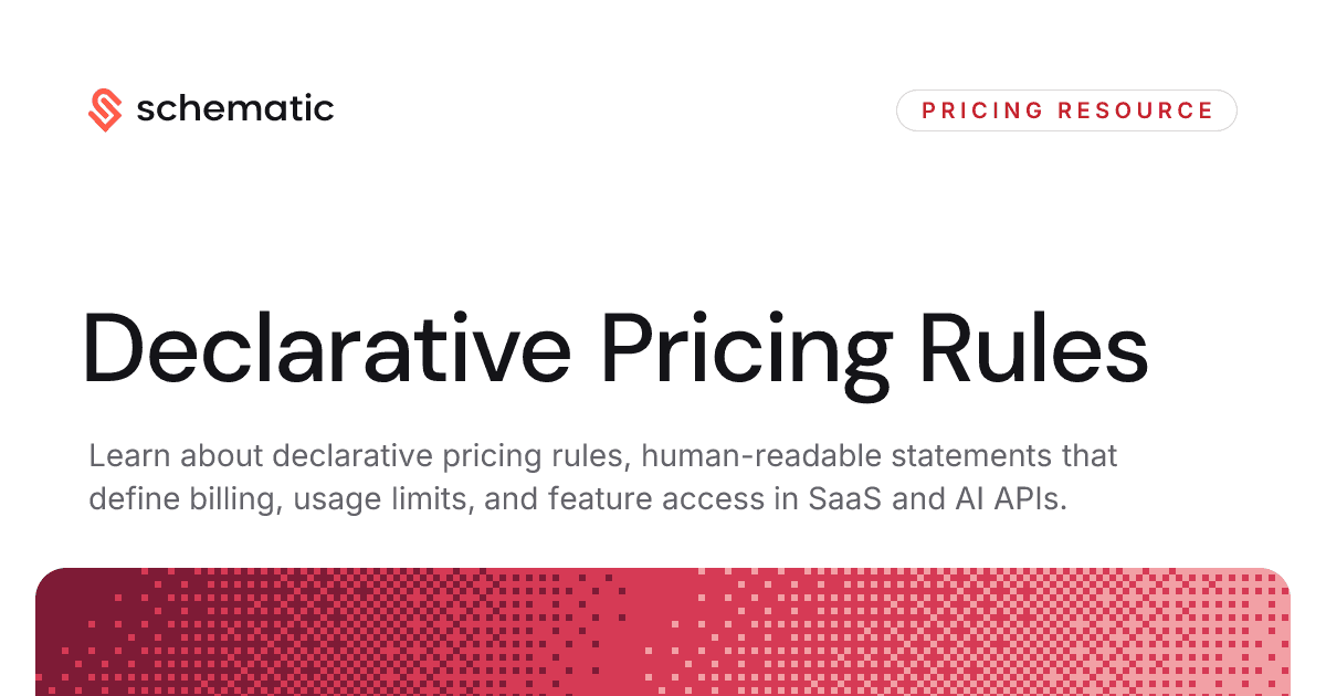 Declarative Pricing Rules