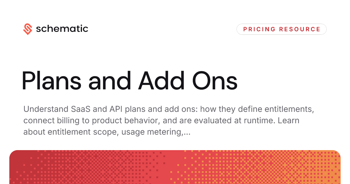 Plans and Add Ons