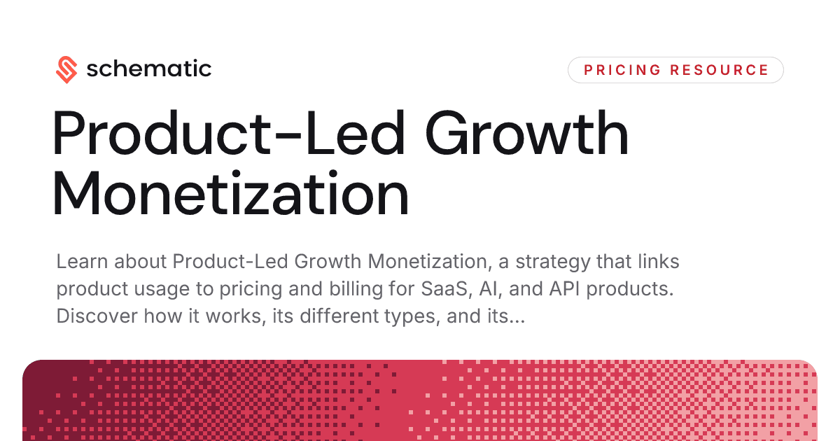 Product-Led Growth Monetization