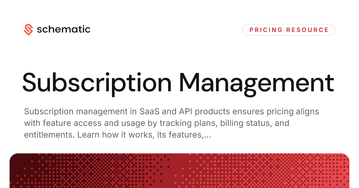 Subscription Management