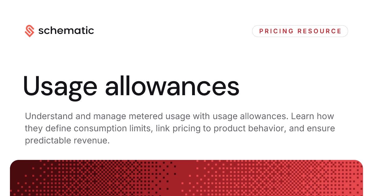 Usage allowances