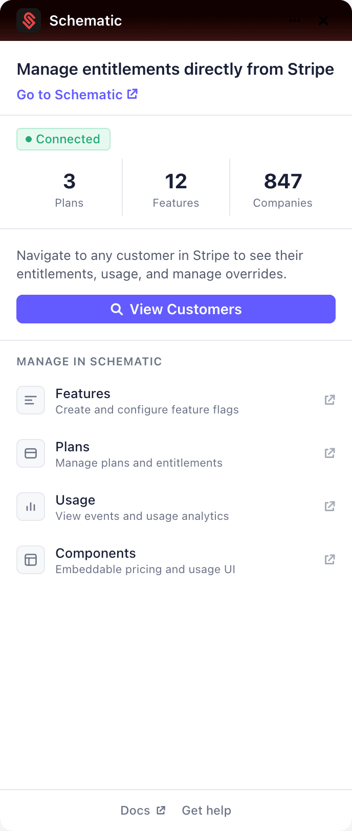 Stripe App setup step 3