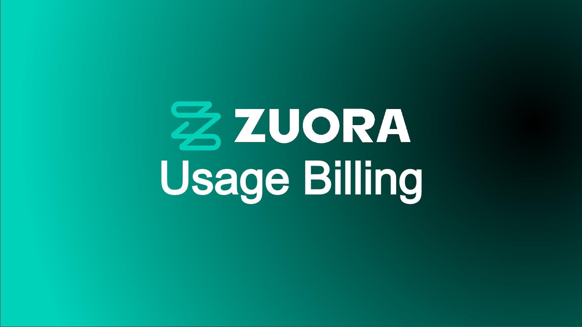 zuora usage billing