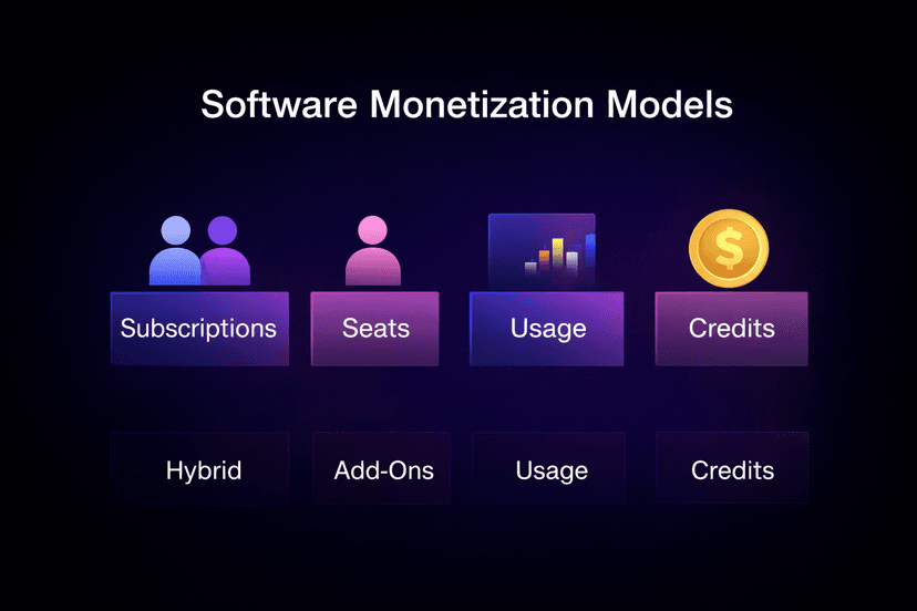 software monetization models