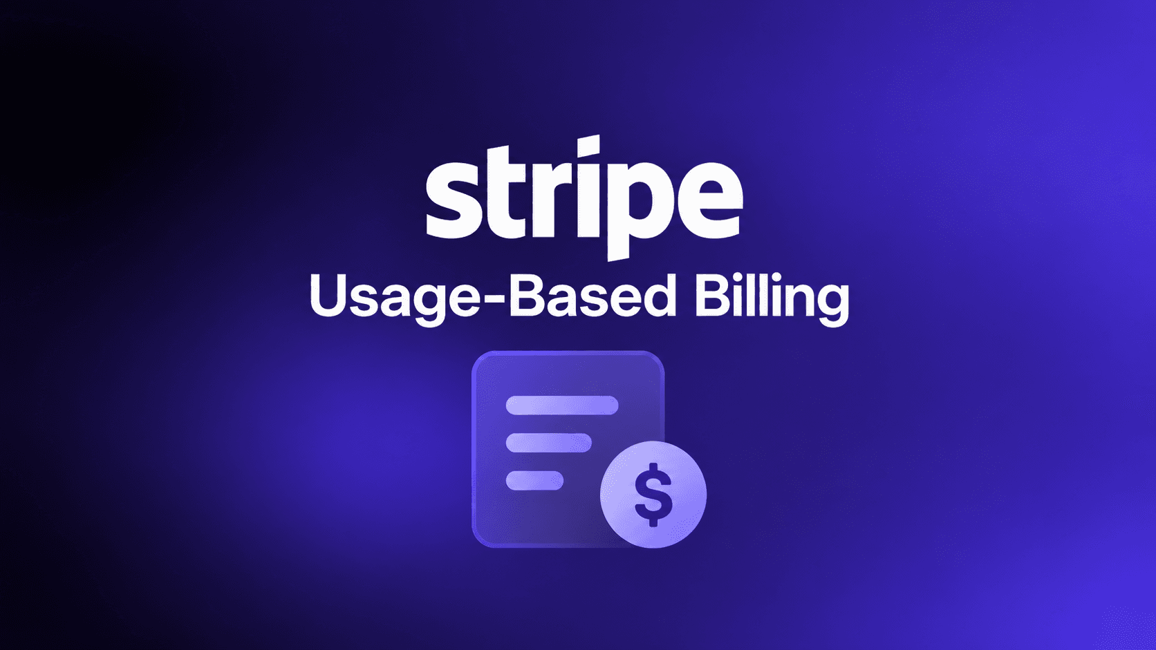 Stripe usage based billing