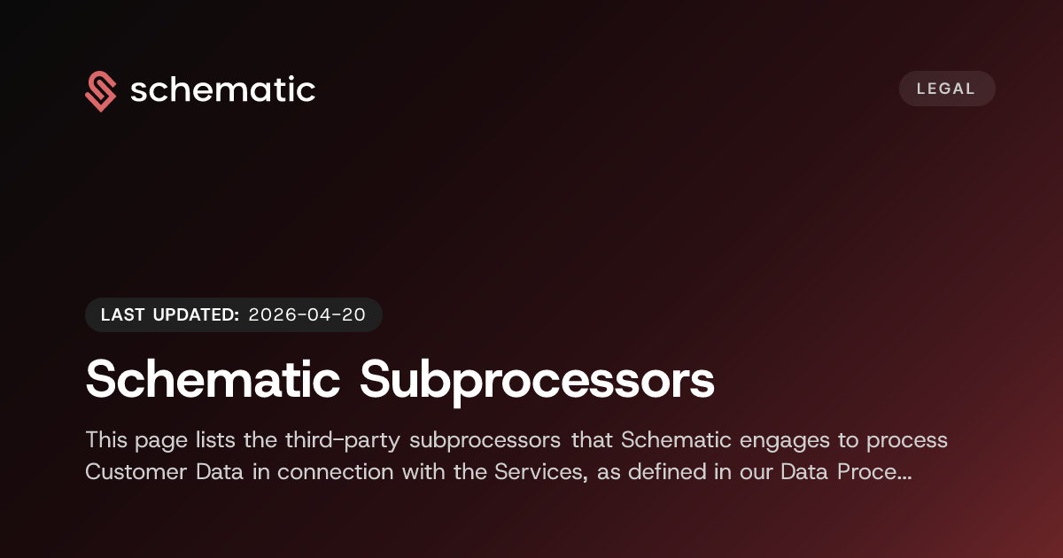 Subprocessors | Schematic