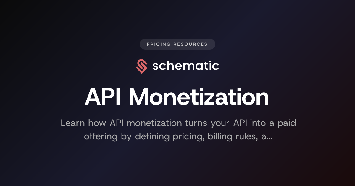 API Monetization | Definition and Guide | Schematic