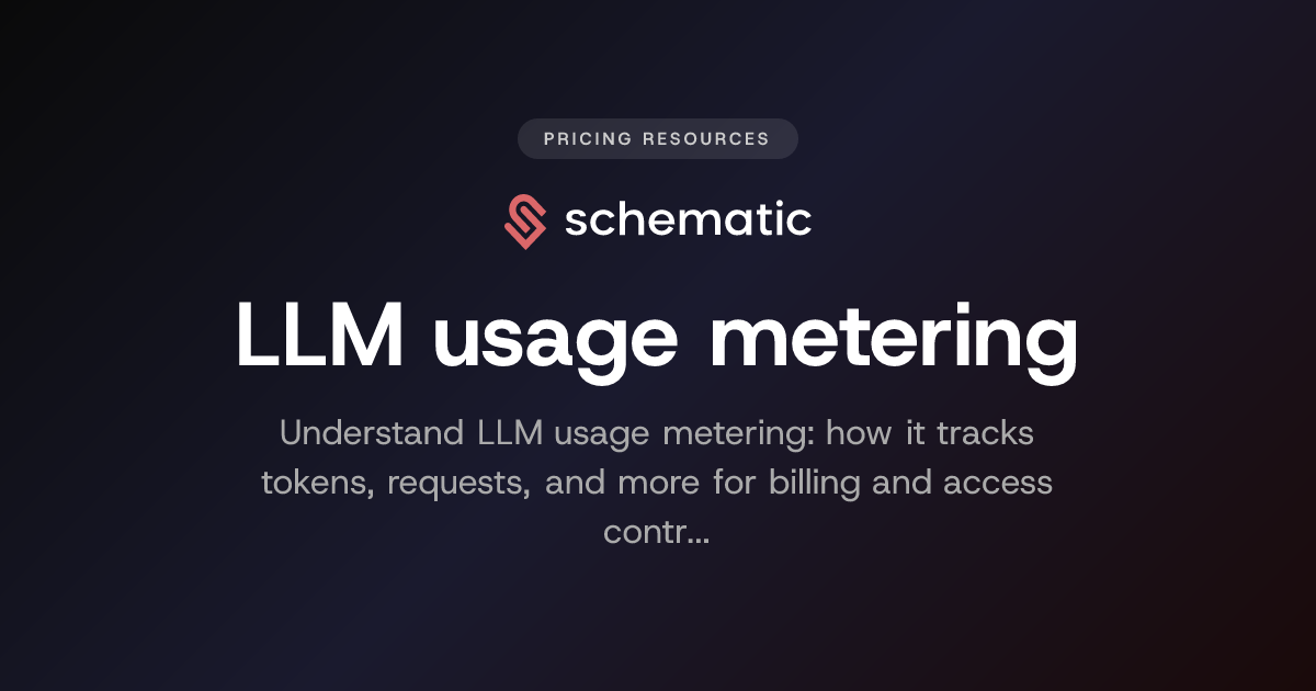 LLM usage metering | Definition and Guide | Schematic